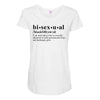 Bisexual Dictionary Maternity Scoop Neck T-shirt
