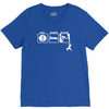 eat sleep climb   2 climbers distressed V-Neck Tee