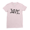 LOVE COUPLE Ladies Fitted T-Shirt