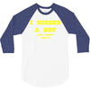 i kissed a boy 3/4 Sleeve Shirt