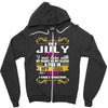 i am a July women Zipper Hoodie