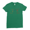 goatee beard mustache Ladies Fitted T-Shirt