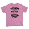 Super Cool Pop Pop Of A Freaking Awesome Granddaughter Youth Tee