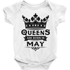 Queens Are Born In May Baby Onesie