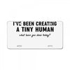 i've been creating a tiny human License Plate