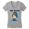 mr. blast Women's V-Neck T-Shirt