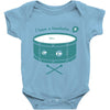 pounding away Baby Onesie