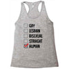 Lgbt Checklist Racerback Tank