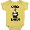 omg santa will ferrell Baby Bodysuit