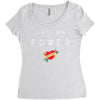 latina power with cute heart Women's Triblend Scoop T-shirt