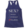 Sex Yes Please Racerback Tank