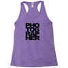 photographer camera photography modern text photos scrapbook geek t sh Racerback Tank
