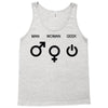 man woman geek symbols Tank Top