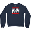 free running parkour run free Crewneck Sweatshirt