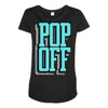 pop off pop up Maternity Scoop Neck T-shirt