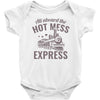 hot mess express Baby Bodysuit