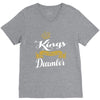 kings are born in december V-Neck Tee