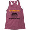 September Girl Hated By Many Racerback Tank