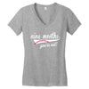 nine months you're out Women's V-Neck T-Shirt