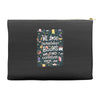 we lose ourselves in books Accessory Pouches