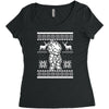 christmas saiyan prince Women's Triblend Scoop T-shirt