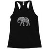 elephant filled pattern cool Racerback Tank