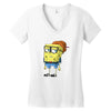 hipster spongebob squarepants Women's V-Neck T-Shirt