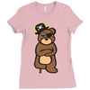 pirate bear Ladies Fitted T-Shirt