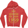queens are born in 1959 Zipper Hoodie