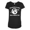 the rotation of the earth Maternity Scoop Neck T-shirt