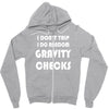 gravity check Zipper Hoodie