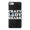 crazy lady shark iPhone 7 Case