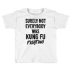 Surely Not Everybody Was Kung Fu Fighting Toddler T-shirt