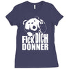 ted fick dich donner Ladies Fitted T-Shirt