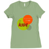 I'M TAKING MY TIME ON MY RIDE Ladies Fitted T-Shirt