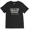 i gave up thinking V-Neck Tee