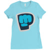 pewdiepie the blue brofist Ladies Fitted T-Shirt