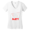 my girl wants to party all the time Women's V-Neck T-Shirt