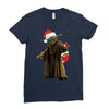 yoda christmas Ladies Fitted T-Shirt