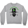 happy saint patrick day skull Crewneck Sweatshirt