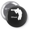 ishoot   camera photographer trained shooting funny gun photo gift tee Pin-back button