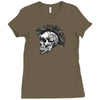 evil skull Ladies Fitted T-Shirt