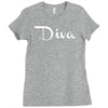 diva funny Ladies Fitted T-Shirt