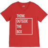 think outside the box V-Neck Tee