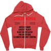 Cancer Woman Zipper Hoodie