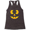 funny halloween jack o lantern kids Racerback Tank