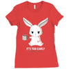 too early (black) Ladies Fitted T-Shirt