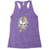 flying rainbow skull island Racerback Tank