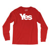 vote yes for scotland scottish independence Long Sleeve Shirts