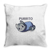 blanket purrito Throw Pillow